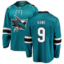 Men's Fanatics Branded San Jose Sharks Evander Kane Teal Home Jersey - Breakaway