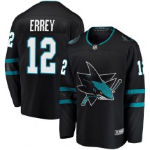 Men's Fanatics Branded San Jose Sharks Bob Errey Black Alternate Jersey - Breakaway