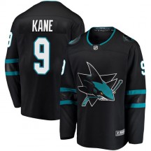 Men's Fanatics Branded San Jose Sharks Evander Kane Black Alternate Jersey - Breakaway