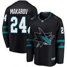 Men's Fanatics Branded San Jose Sharks Sergei Makarov Black Alternate Jersey - Breakaway