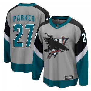 Youth Fanatics Branded San Jose Sharks Scott Parker Gray 2020/21 Special Edition Jersey - Breakaway