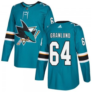 Men's Adidas San Jose Sharks Mikael Granlund Teal Home Jersey - Authentic