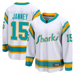 Men's Fanatics Branded San Jose Sharks Craig Janney White Special Edition 2.0 Jersey - Breakaway