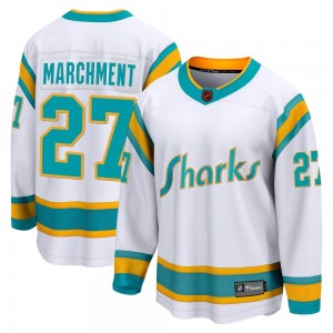 Youth Fanatics Branded San Jose Sharks Bryan Marchment White Special Edition 2.0 Jersey - Breakaway