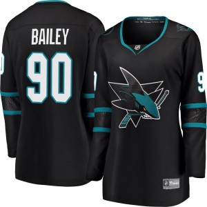 Women's Fanatics Branded San Jose Sharks Justin Bailey Black Alternate Jersey - Breakaway