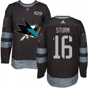 Youth San Jose Sharks Marco Sturm Black 1917-2017 100th Anniversary Jersey - Authentic