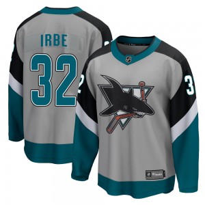 Men's Fanatics Branded San Jose Sharks Arturs Irbe Gray 2020/21 Special Edition Jersey - Breakaway