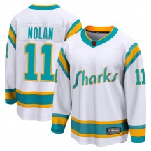 Men's Fanatics Branded San Jose Sharks Owen Nolan White Special Edition 2.0 Jersey - Breakaway