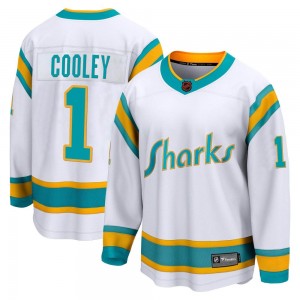Youth Fanatics Branded San Jose Sharks Devin Cooley White Special Edition 2.0 Jersey - Breakaway