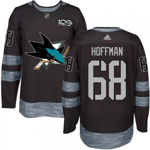 Youth San Jose Sharks Mike Hoffman Black 1917-2017 100th Anniversary Jersey - Authentic