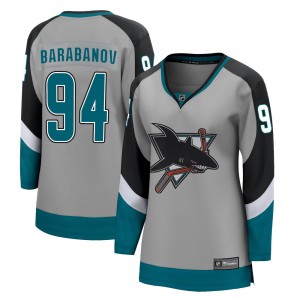Women's Fanatics Branded San Jose Sharks Alexander Barabanov Gray 2020/21 Special Edition Jersey - Breakaway